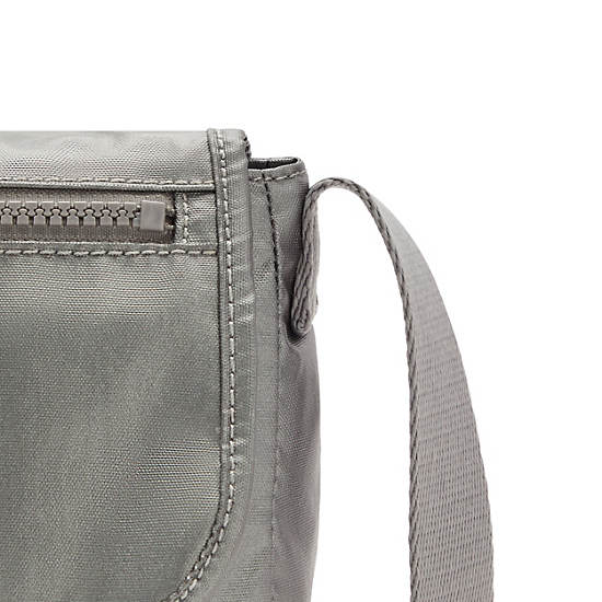 Kipling Sabian Metallic Crossbody Mini Táska Szürke | HU 1347EB